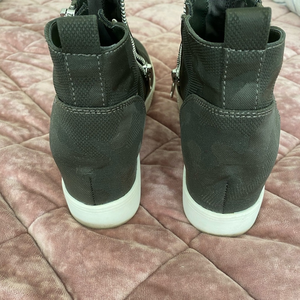 Steve Madden Camo Wedge Sneakers - Picture 3 of 3